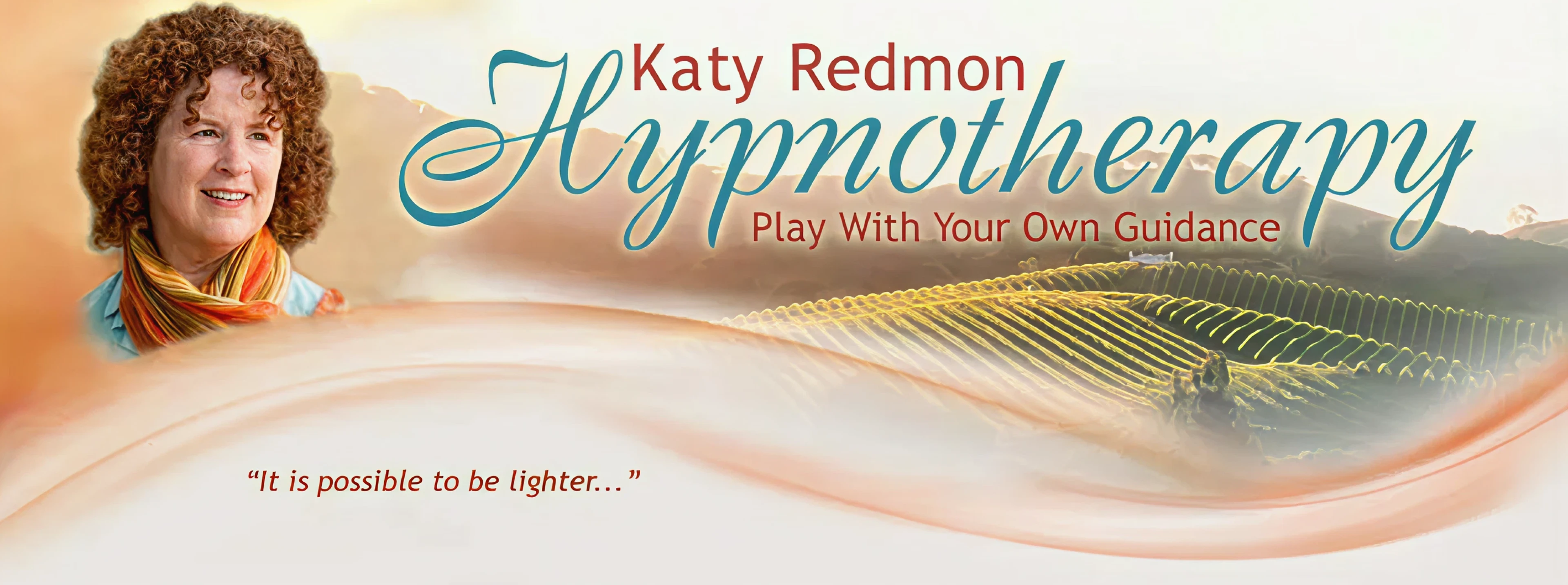 Hypnotherapy guidance with scenic background